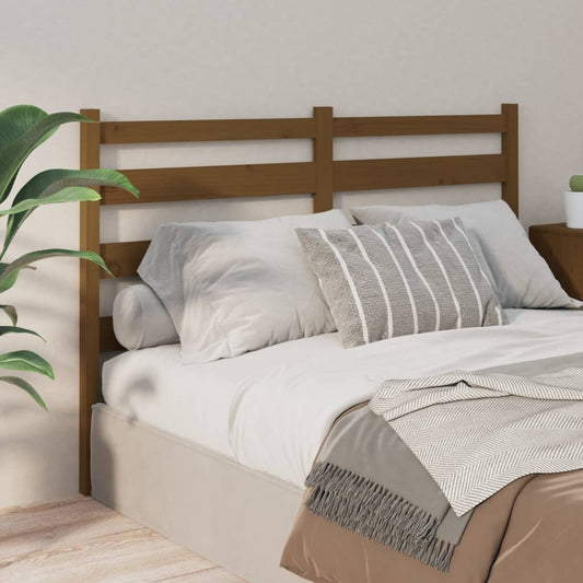 vidaXL Bed Headboard Honey Brown 206x4x100 cm Solid Wood Pine