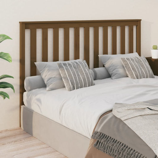 vidaXL Bed Headboard Honey Brown 166x6x101 cm Solid Wood Pine
