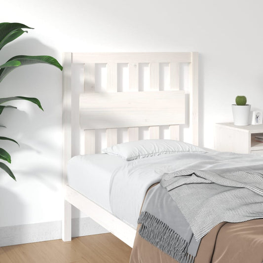 vidaXL Bed Headboard White 80.5x4x100 cm Solid Wood Pine