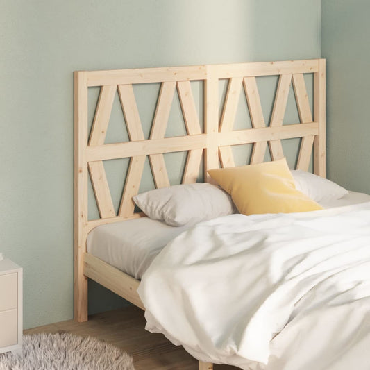 vidaXL Bed Headboard 126x4x100 cm Solid Wood Pine