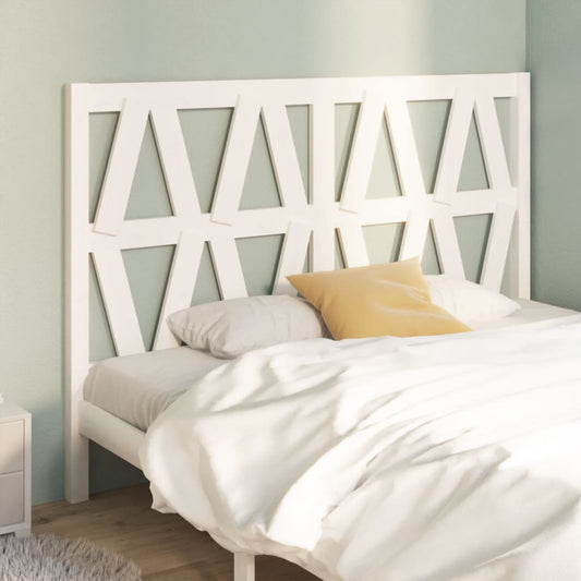 vidaXL Bed Headboard White 166x4x100 cm Solid Wood Pine