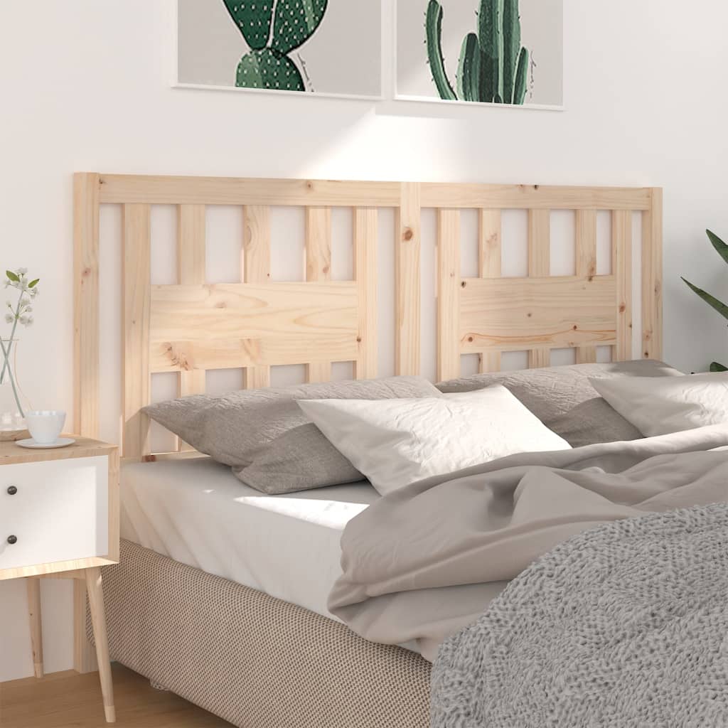 vidaXL Headboard 156x4x100 cm Solid Wood Pine