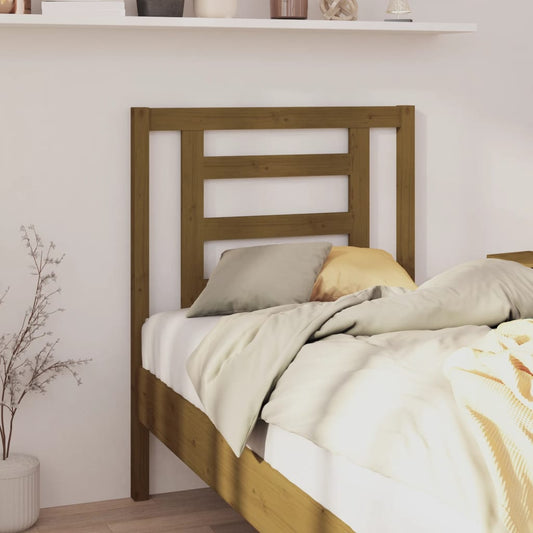 vidaXL Bed Headboard Honey Brown 81x4x100 cm Solid Wood Pine