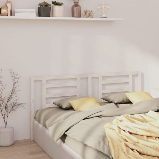 vidaXL Bed Headboard White 166x4x100 cm Solid Pine Wood