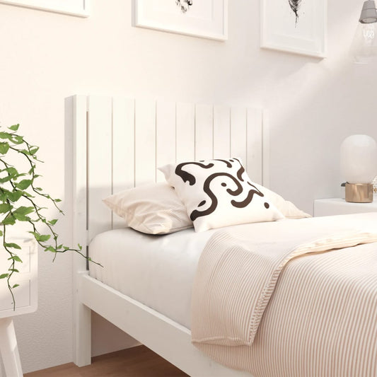 vidaXL Bed Headboard White 95.5x4x100 cm Solid Wood Pine