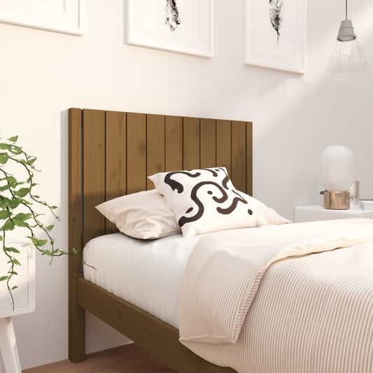 vidaXL Bed Headboard Honey Brown 95.5x4x100 cm Solid Wood Pine