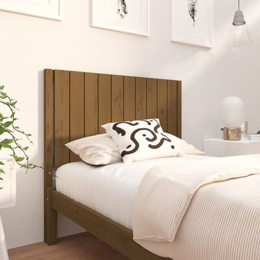 vidaXL Bed Headboard Honey Brown 105.5x4x100 cm Solid Wood Pine