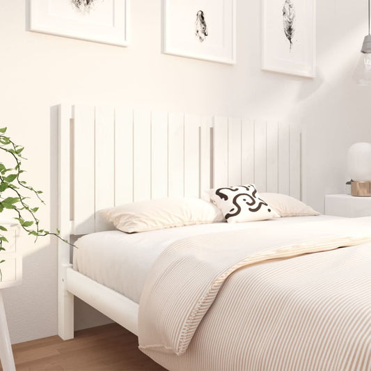 vidaXL Bed Headboard White 155.5x4x100 cm Solid Wood Pine