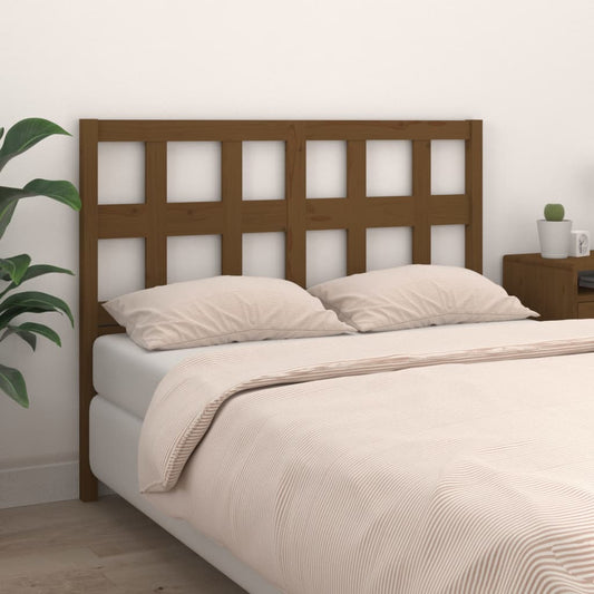 vidaXL Bed Headboard Honey Brown 165.5x4x100 cm Solid Wood Pine