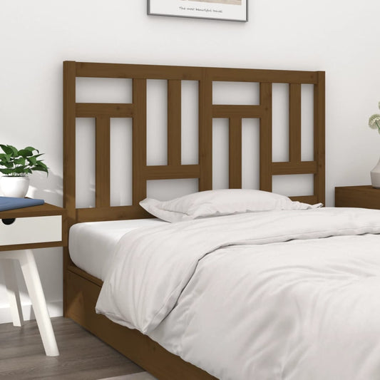 vidaXL Bed Headboard Honey Brown 145.5x4x100 cm Solid Wood Pine