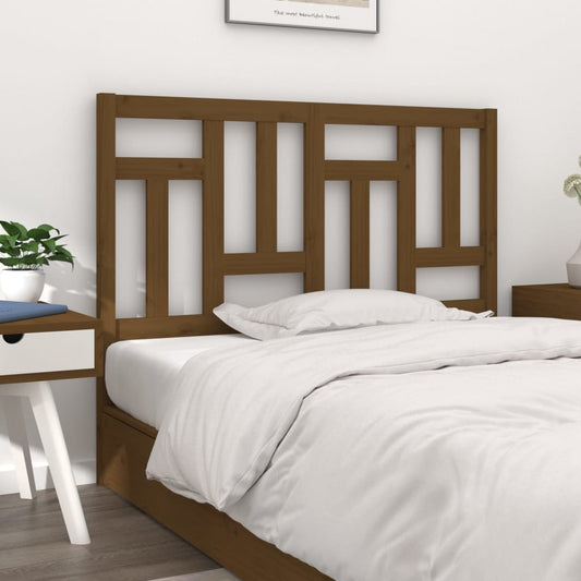 vidaXL Bed Headboard Honey Brown 155.5x4x100 cm Solid Wood Pine