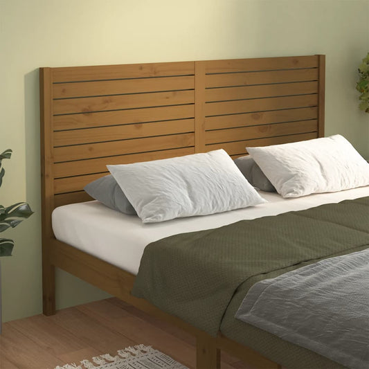 vidaXL Bed Headboard Honey Brown 206x4x100 cm Solid Wood Pine