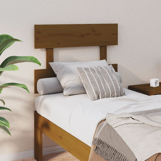 vidaXL Bed Headboard Honey Brown 103.5x3x81 cm Solid Wood Pine