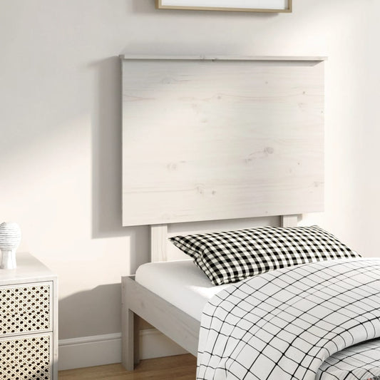 vidaXL Bed Headboard White 79x6x82.5 cm Solid Wood Pine