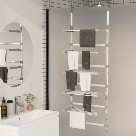 vidaXL 5-Tier Hanging Laundry Drying Rack Aluminium