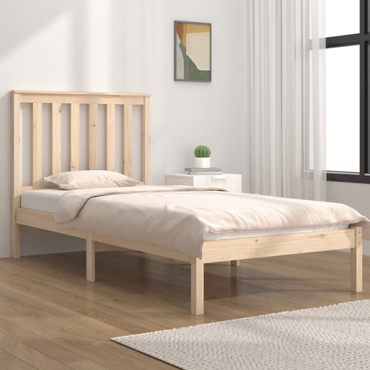 vidaXL Bed Frame Solid Wood Pine 90x200 cm