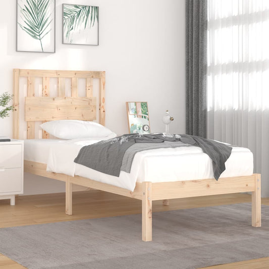 vidaXL Bed Frame Solid Wood Pine 90x200 cm