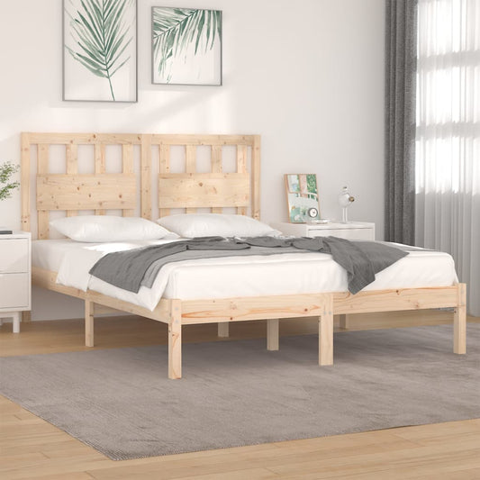 vidaXL Bed Frame Solid Wood Pine 200x200 cm