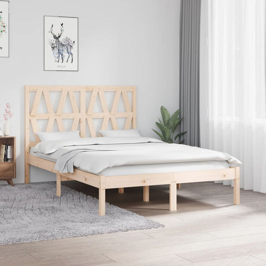 vidaXL Bed Frame Solid Wood Pine 120x200 cm