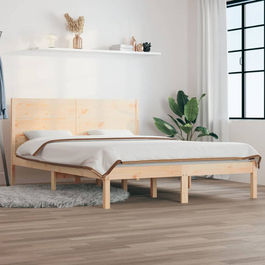 vidaXL Bed Frame Solid Wood 150x200 cm King Size