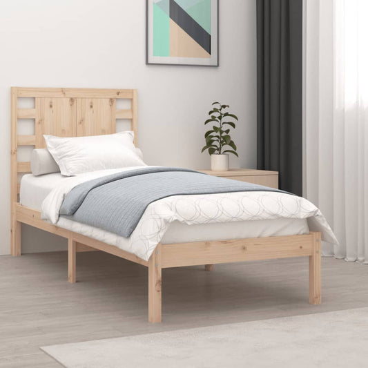 vidaXL Bed Frame Solid Wood Pine 90x200 cm