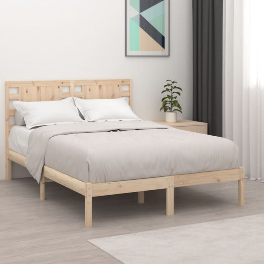 vidaXL Bed Frame Solid Wood Pine 200x200 cm