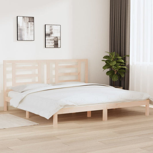 vidaXL Bed Frame Solid Wood Pine 200x200 cm