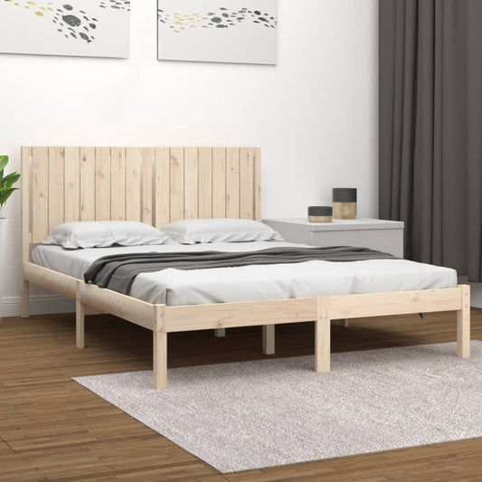 vidaXL Bed Frame Solid Wood Pine 160x200 cm