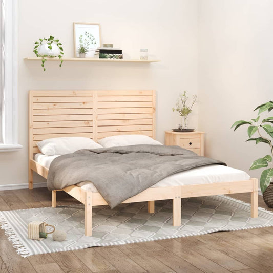 vidaXL Bed Frame Solid Wood 120x200 cm