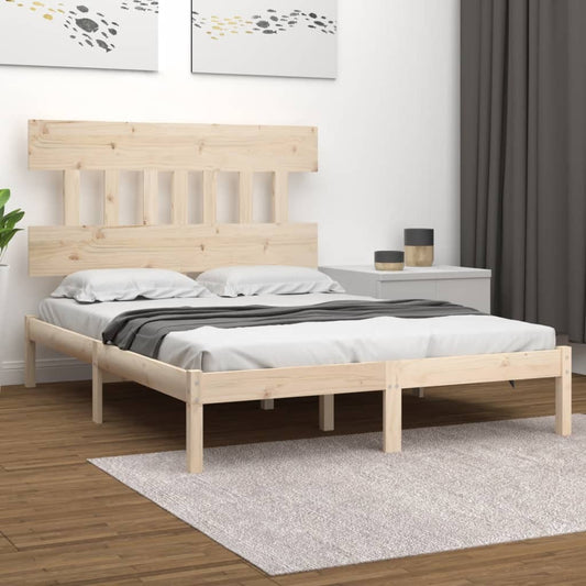 vidaXL Bed Frame Solid Wood 120x200 cm