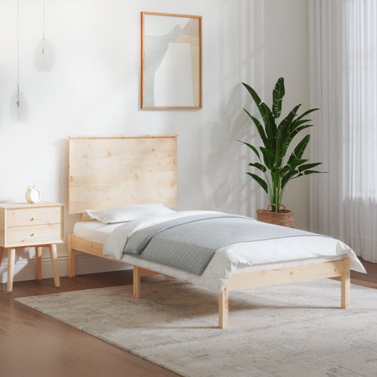 vidaXL Bed Frame Solid Wood 90x190 cm Single
