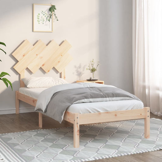 vidaXL Bed Frame 90x190 cm Single Solid Wood