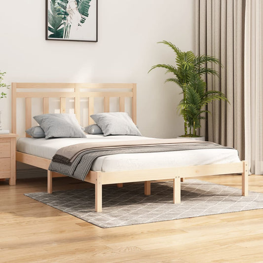 vidaXL Bed Frame Solid Wood 160x200 cm