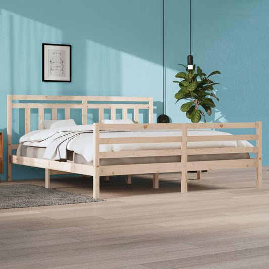 vidaXL Bed Frame Solid Wood 200x200 cm
