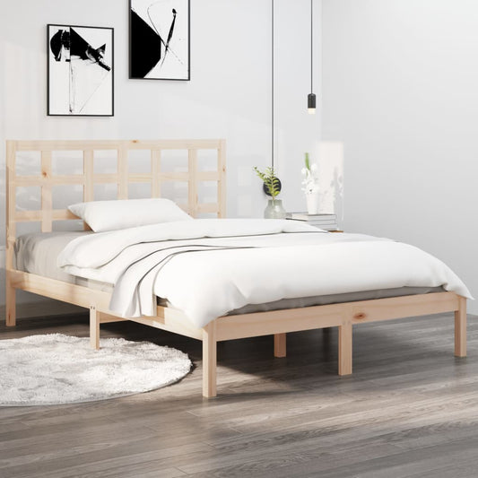 vidaXL Bed Frame Solid Wood 120x200 cm