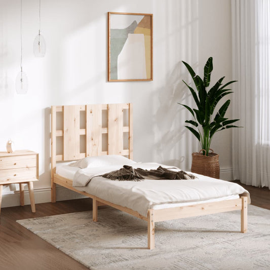 vidaXL Bed Frame Solid Wood Pine 90x200 cm