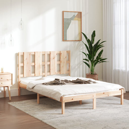 vidaXL Bed Frame Solid Wood Pine 120x200 cm