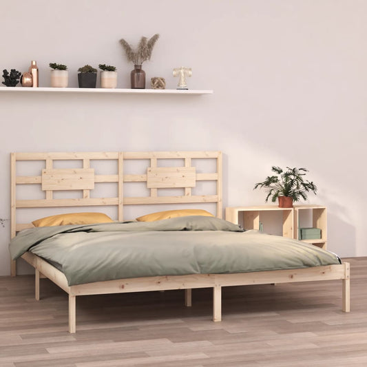 vidaXL Bed Frame Solid Wood 200x200 cm