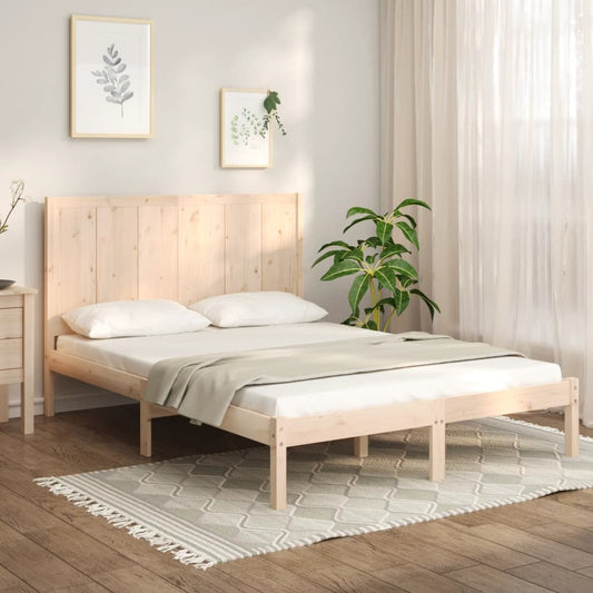 vidaXL Bed Frame Solid Wood Pine 120x200 cm