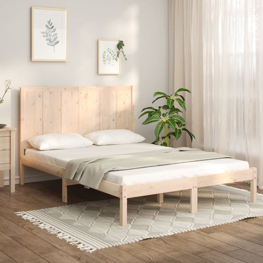 vidaXL Bed Frame Solid Wood Pine 160x200 cm
