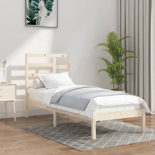 vidaXL Bed Frame Solid Wood 90x200 cm