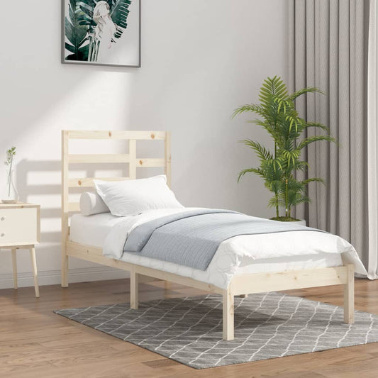 vidaXL Bed Frame Solid Wood 100x200 cm