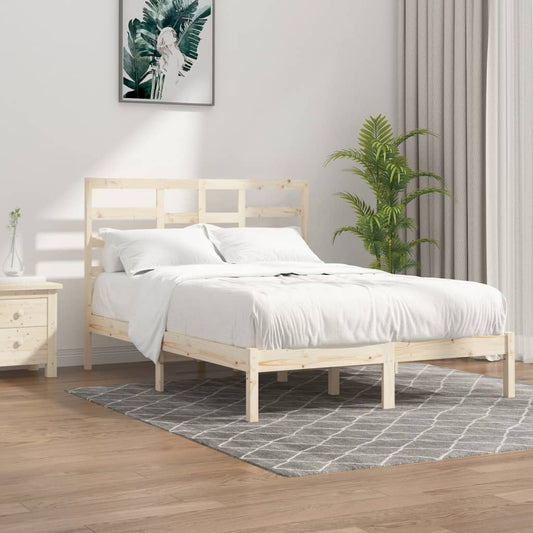 vidaXL Bed Frame Solid Wood 150x200 cm King Size
