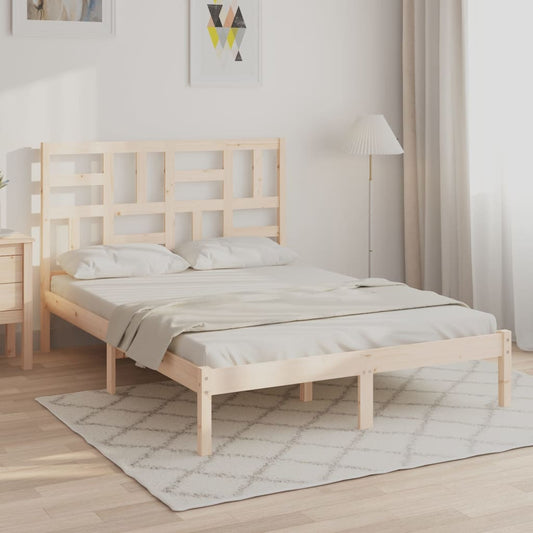 vidaXL Bed Frame Solid Wood 120x200 cm