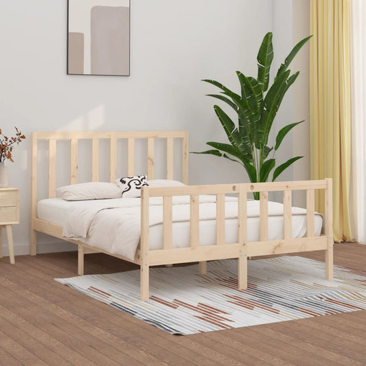 vidaXL Bed Frame Solid Wood 160x200 cm