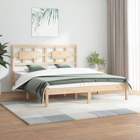 vidaXL Bed Frame Solid Wood Pine 150x200 cm King Size