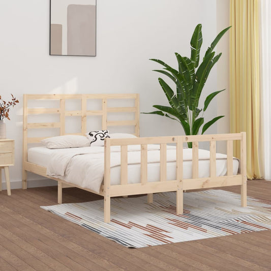 vidaXL Bed Frame Solid Wood Pine 160x200 cm