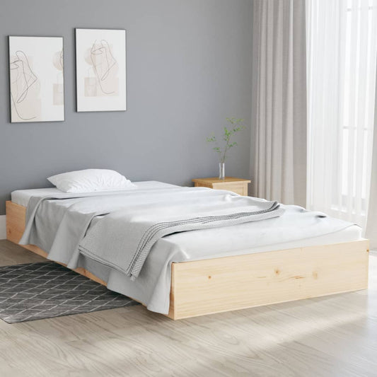 vidaXL Bed Frame Solid Wood 100x200 cm