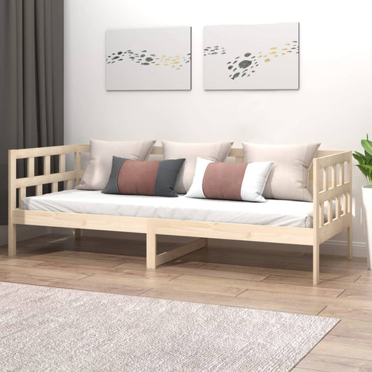 vidaXL Day Bed Solid Wood Pine 90x200 cm