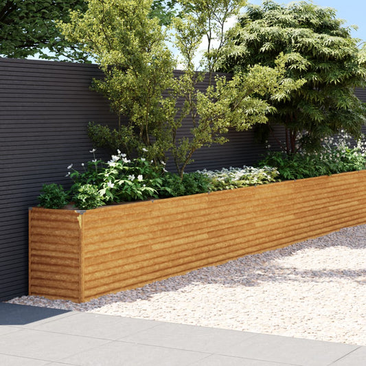 vidaXL Garden Raised Bed 1610x50x69 cm Corten Steel
